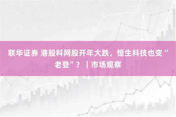 联华证券 港股科网股开年大跌，恒生科技也变“老登”？｜市场观察