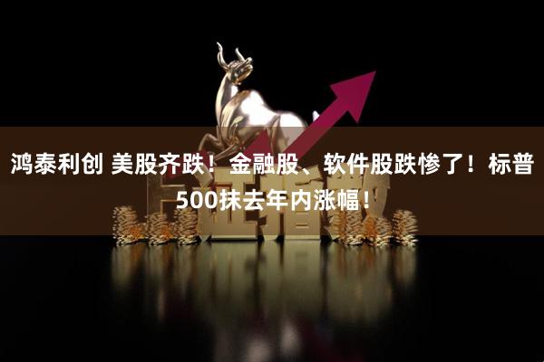 鸿泰利创 美股齐跌！金融股、软件股跌惨了！标普500抹去年内涨幅！
