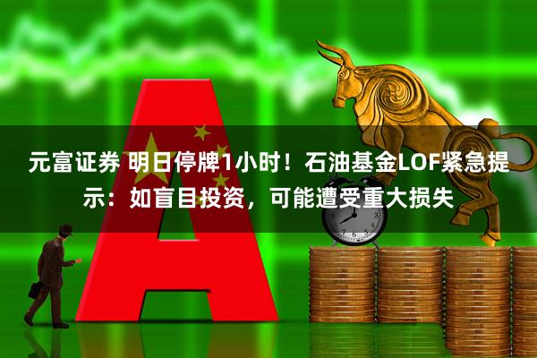 元富证券 明日停牌1小时！石油基金LOF紧急提示：如盲目投资，可能遭受重大损失