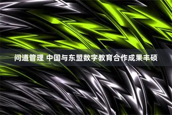 问道管理 中国与东盟数字教育合作成果丰硕
