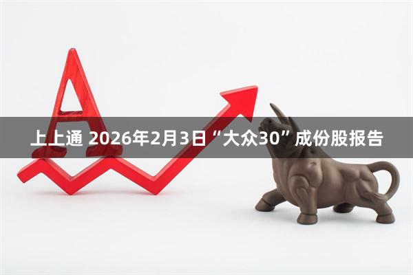 上上通 2026年2月3日“大众30”成份股报告