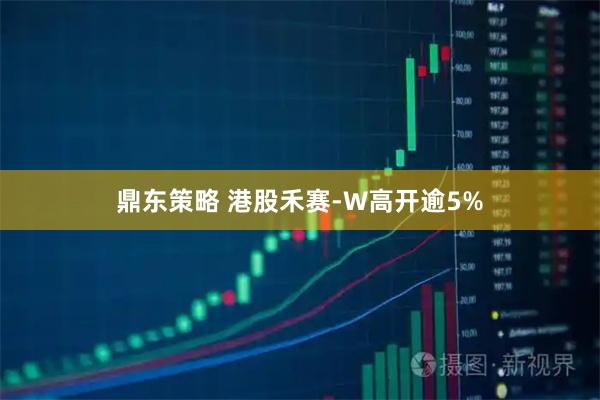 鼎东策略 港股禾赛-W高开逾5%