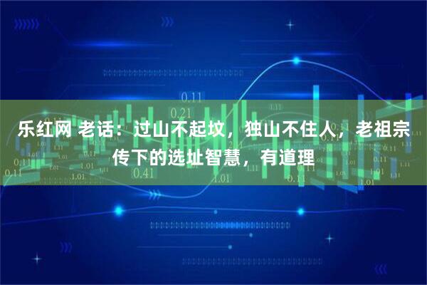 乐红网 老话：过山不起坟，独山不住人，老祖宗传下的选址智慧，有道理